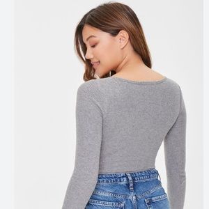 Forever 21 Ribbed Bodysuit